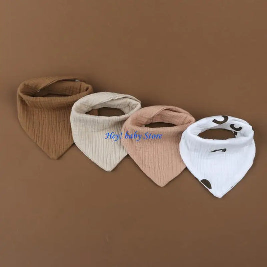 Baby Feeding Bibs 4-Pack | Soft Cotton Spill-Proof Toddler Bibs Baby Feeding Bibs Peaceful Pleasures Health and Wellness