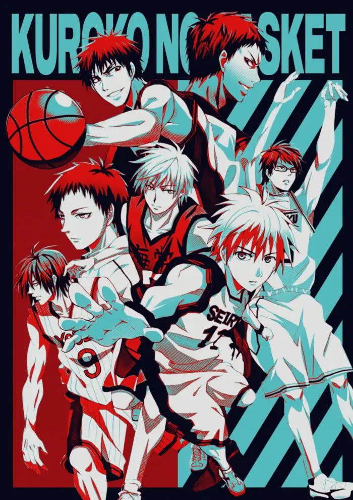 Kuroko No Basket Anime Canvas Wall Art Minimalist Poster