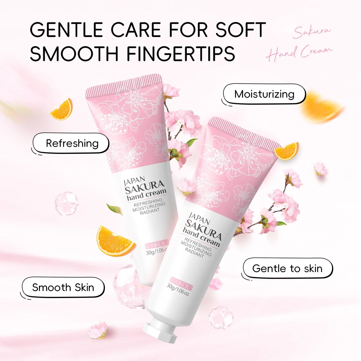 LAIKOU Sakura Hand Cream – Moisturizing & Brightening 30g