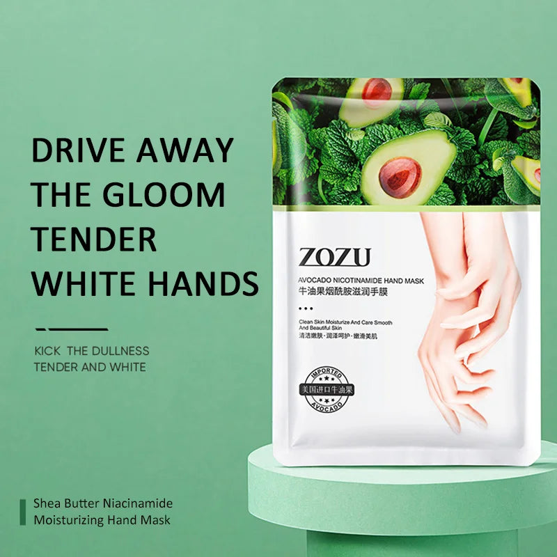 BIOAOUA Avocado Hand Mask – Moisturizing & Nourishing Gloves Moisturizing Hand Mask Peaceful Pleasures Health and Wellness