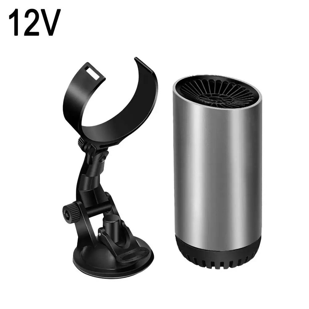 150W Portable Car Heater & Windshield Defroster 12V/24V Portable Car Heater Peaceful Pleasures Health and Wellness 12V with Suction Cup