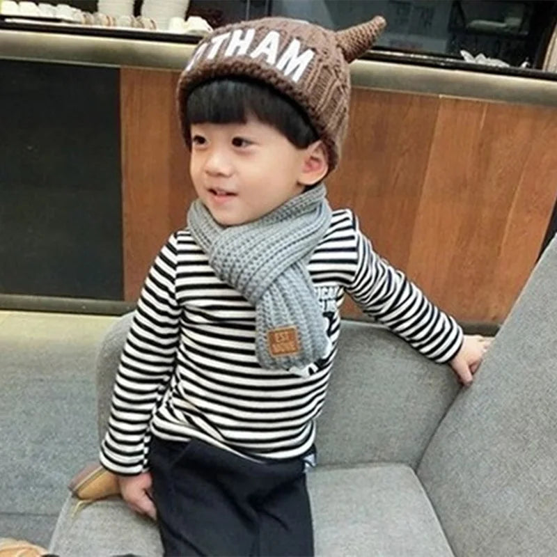Kids Scarf Boys Girls Baby Winter Warm Scarf Knit Shawl Scarves Children Neck Collar Neckerchief Keep Warm Accessories Peaceful Pleasures Health and Wellness