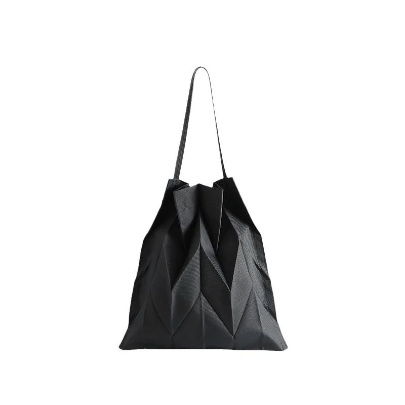 Chevron Foldable Canvas Tote Bag – Crossbody for Beach & Shopping