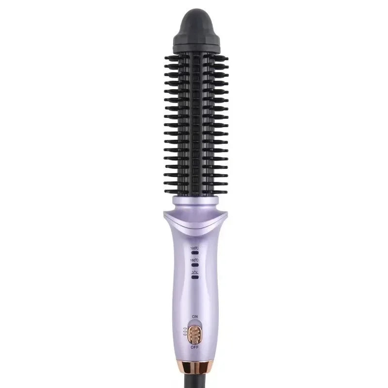 2-in-1 Mini Hair Straightener & Curler Brush | Travel Styler