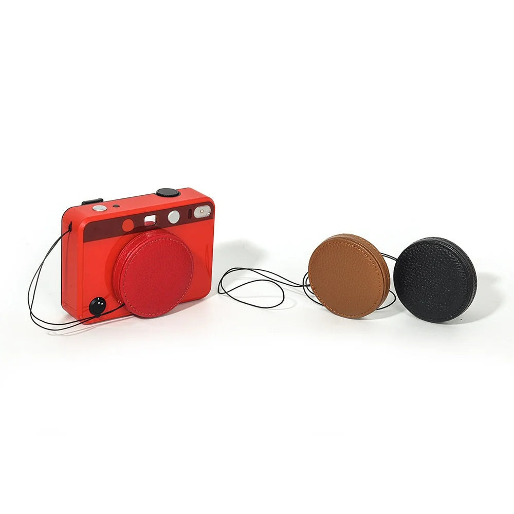 High Quality Leather For SOFORT 2 Lens Cap Anti-Friction And Stable Camera Cap Protection Cord Comfortable To Touch Senior Sense Peaceful Pleasures Health and Wellness