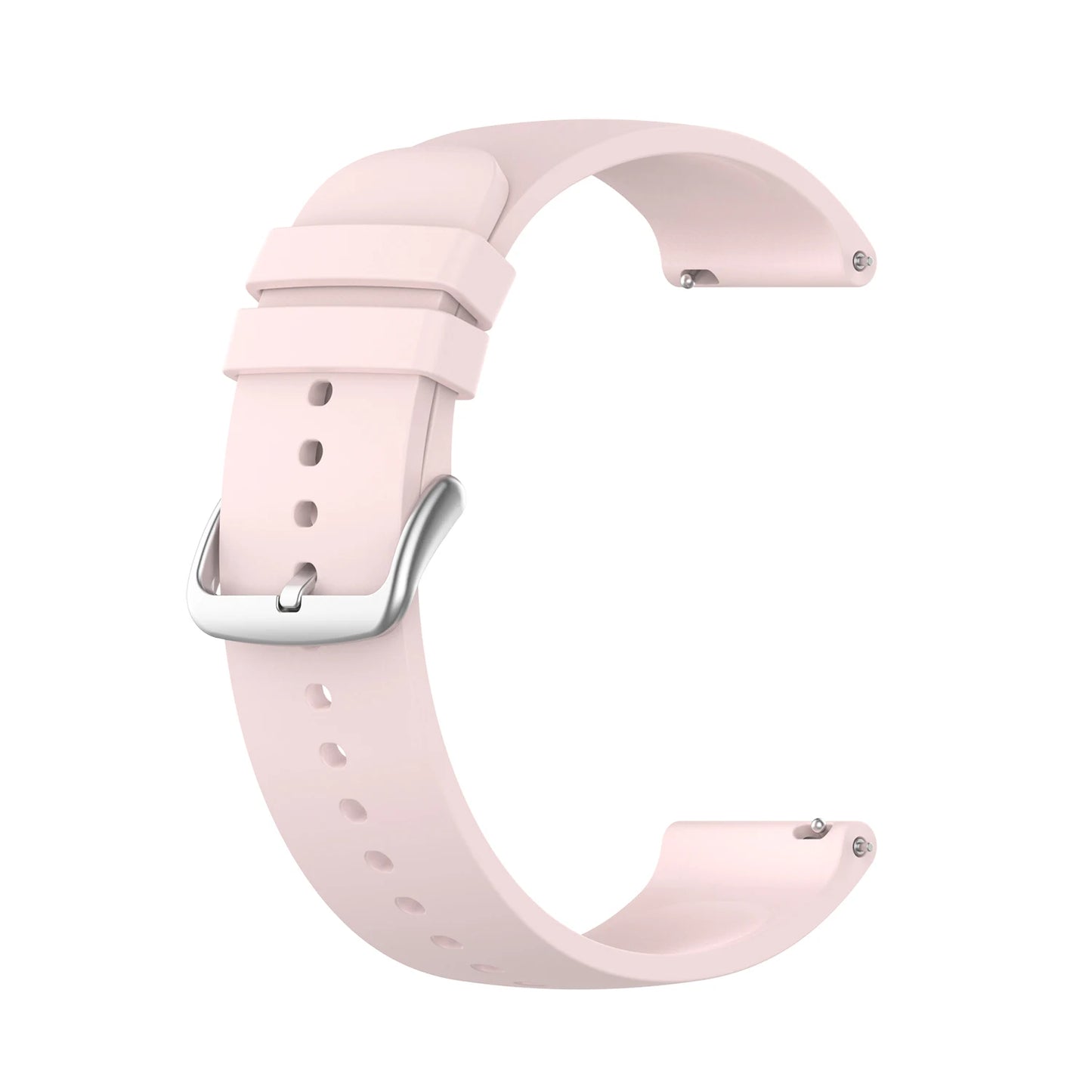 20mm 22mm Silicone Watch Band – Amazfit, Garmin & Samsung Peaceful Pleasures Health and Wellness Pink 20mm