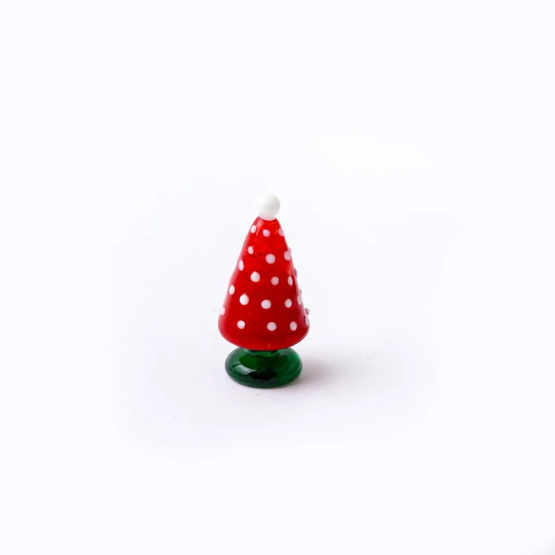 Glass Crystals Christmas Tree Figurine Statue Table Ornaments