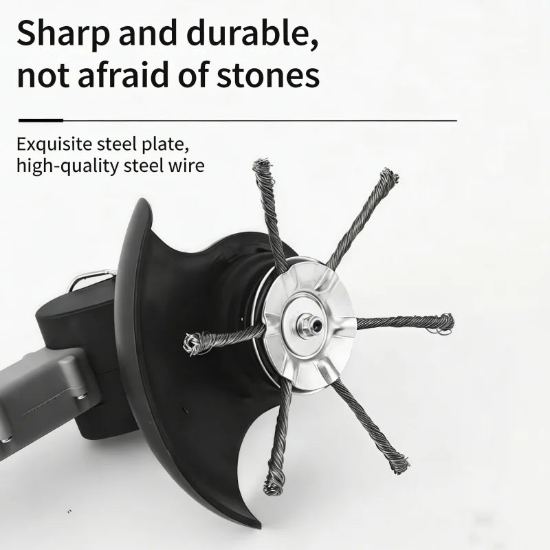 Steel Wire Wheel Weed Brush Trimmer Head – Moss & Rust Removal