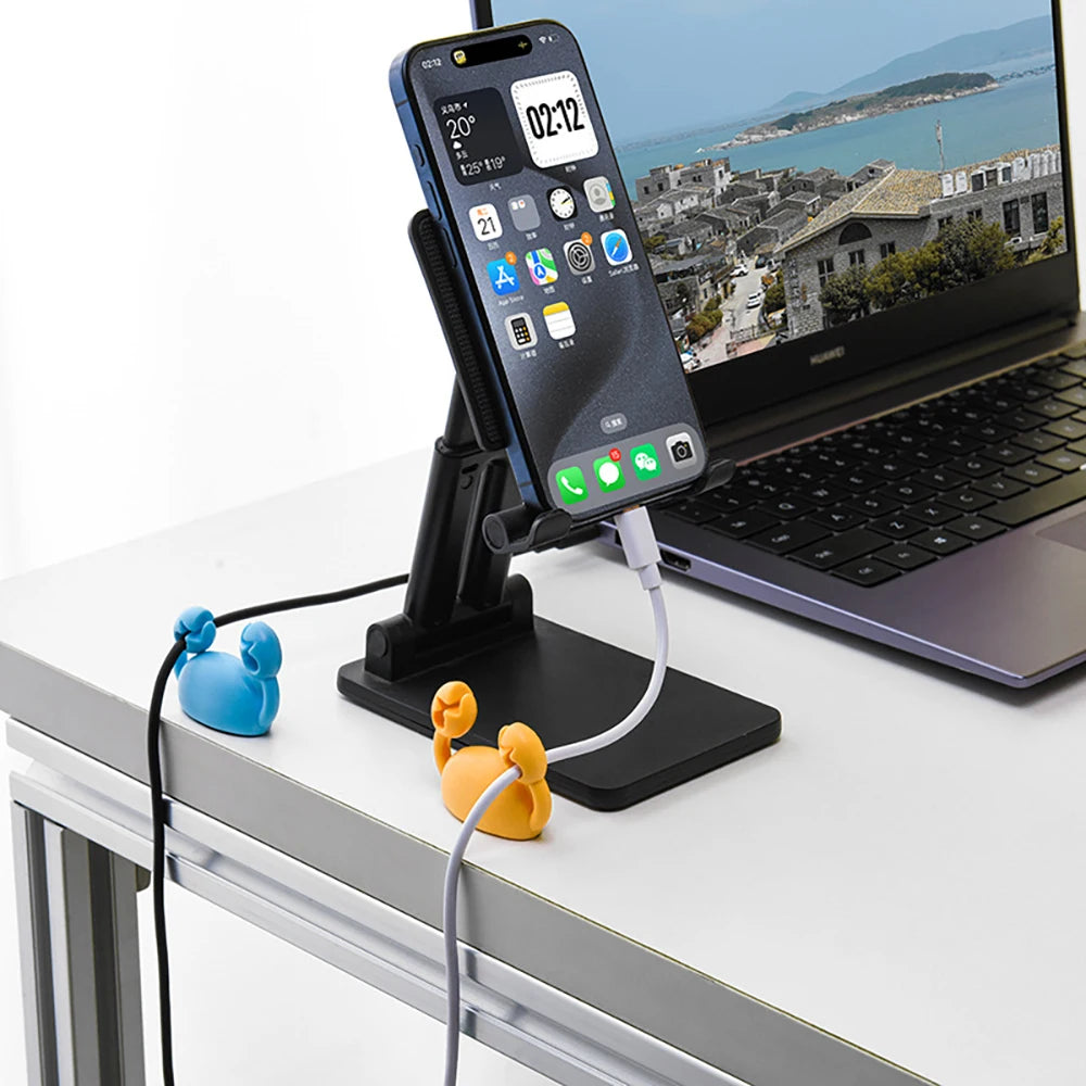 Cartoon Crab Cable Organizer Mobile Charging Holder Storage Bundle
