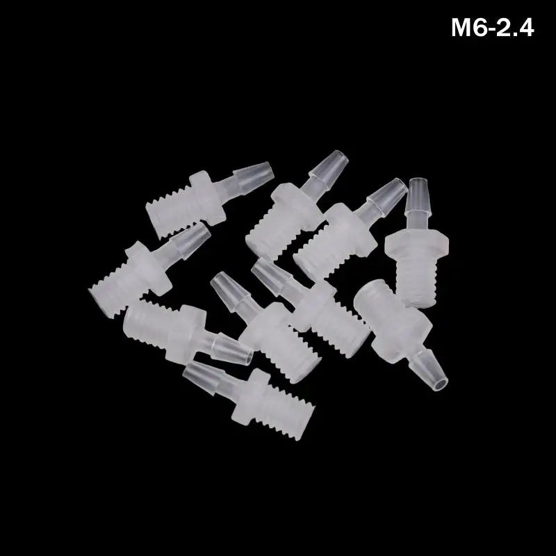 PP Plastic Hose Joint Adapter Air Valve Connector 10 Pack