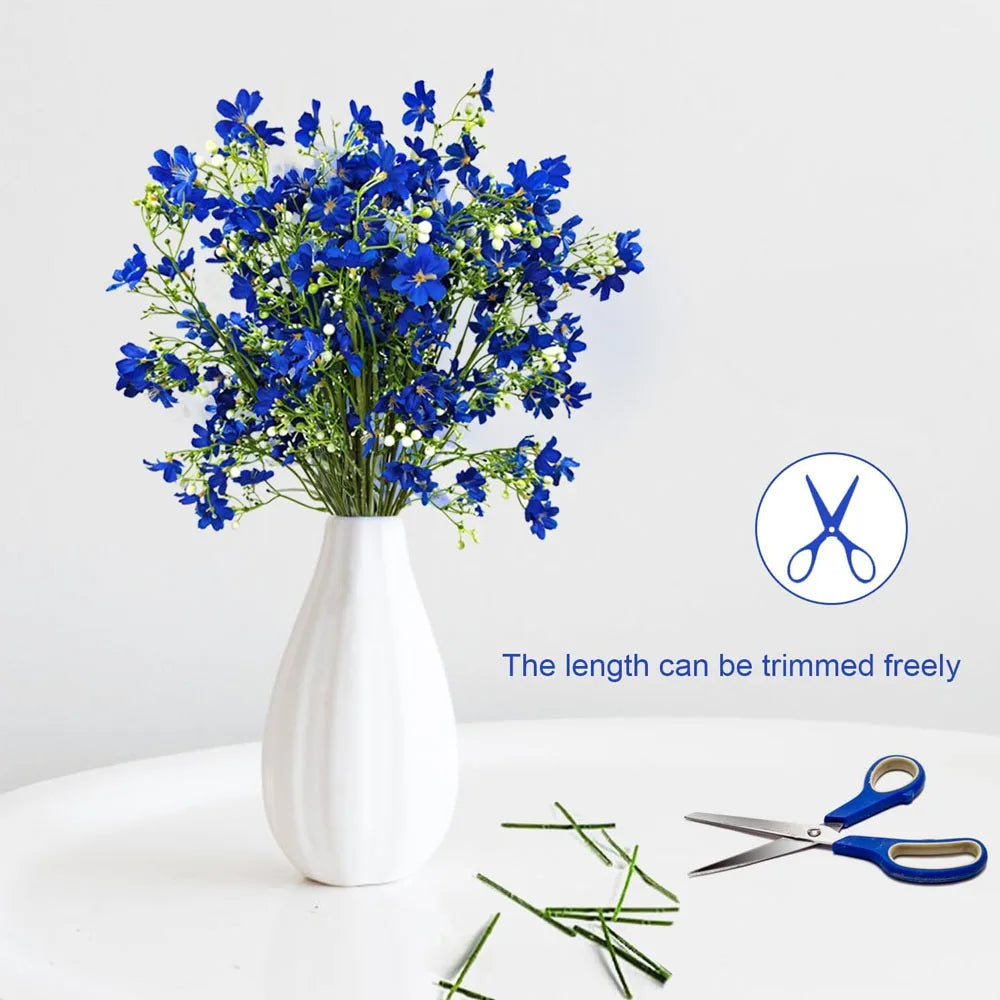 Silk Artificial Flowers Long Stems | Faux Baby's Breath Bouquet