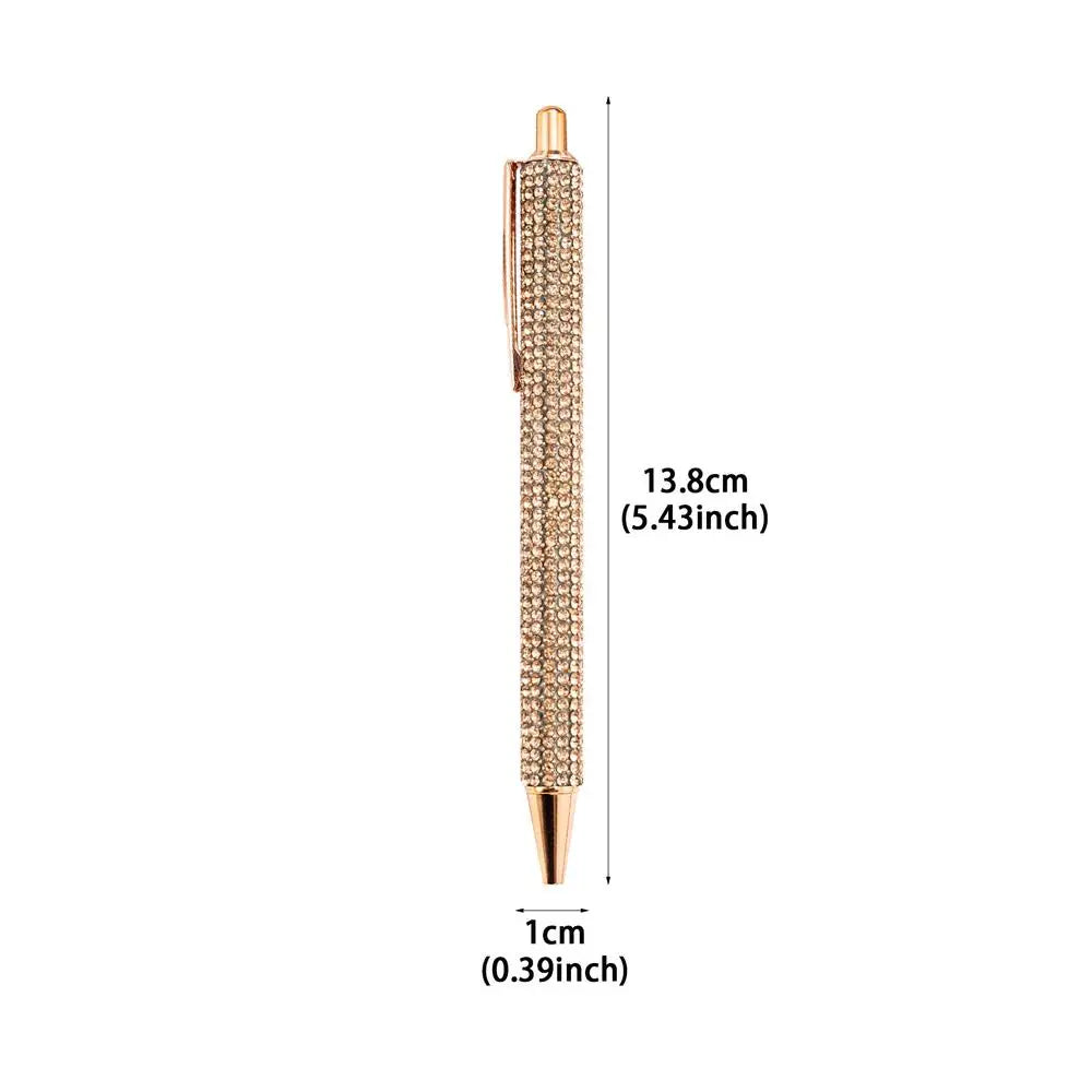 Crystal Rhinestone Ballpoint Pen – Bling Retractable School Pen