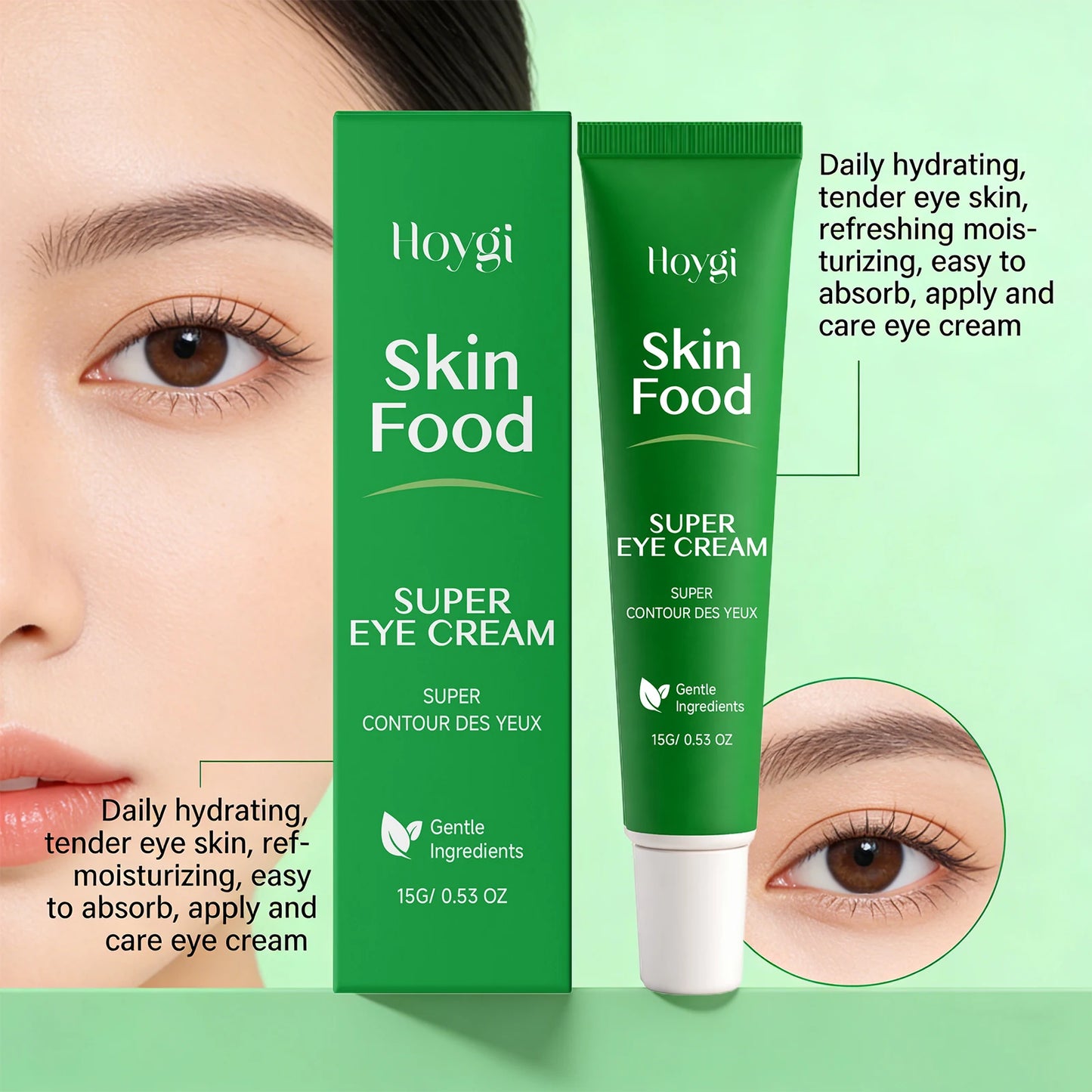 Moisturizing Eye Cream Eye Firming Cream Tightening Eye Reduce Puffiness Fade Fine Lines Anti Dark Circle Nourishing Eye Care Peaceful Pleasures Health and Wellness