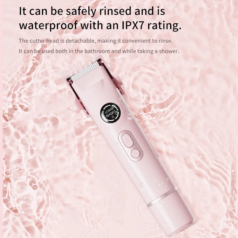Portable Dual-Head ABS Shaver Electric Epilator Waterproof New Design for Women Private Area Body Hair Beauty Personal Care Peaceful Pleasures Health and Wellness
