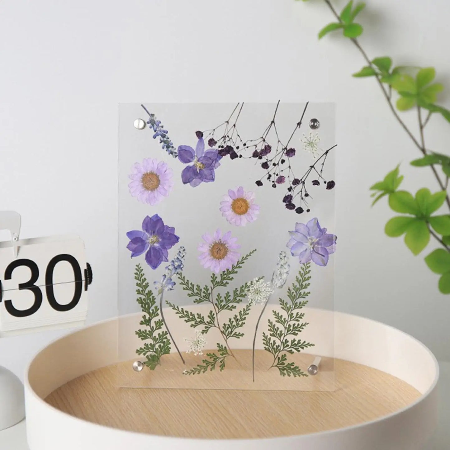 Acrylic Pressed Flower Frame | Floating Keepsake Picture Frame