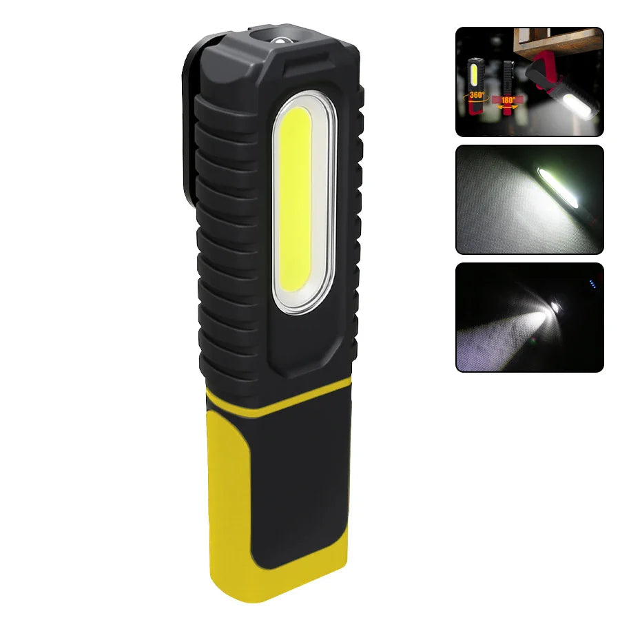 COB LED Magnetic Work Light USB Rechargeable 700 Lumen Torch
