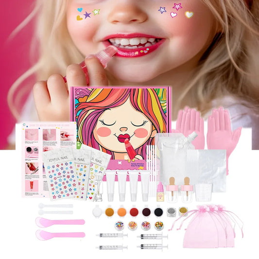 DIY Lip Gloss Making Kit – Glitter & Moisturizing Set for Girls DIY Lip Gloss Kit Oasis Select