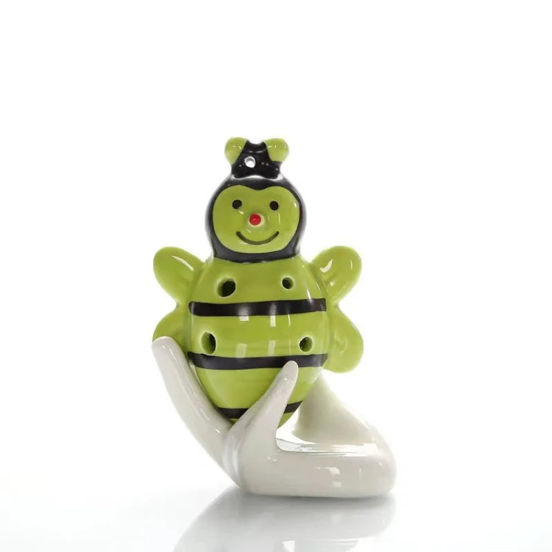 Six-hole Ocarina Animal Cartoon Cute Bee Shape Multiple Colors