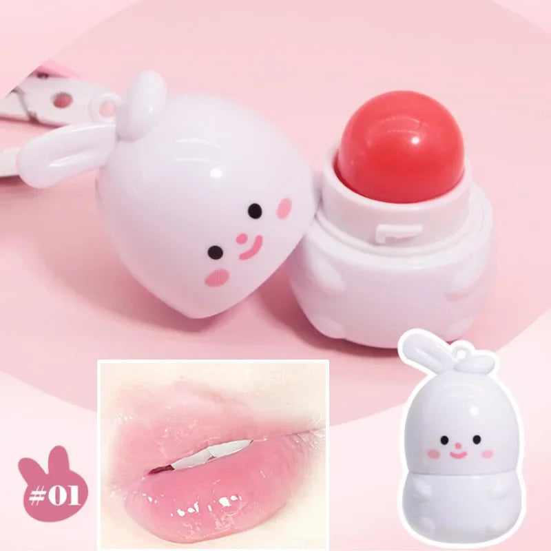 Color-Changing Rabbit Lip Balm Ball | Moisturizing Lip Care
