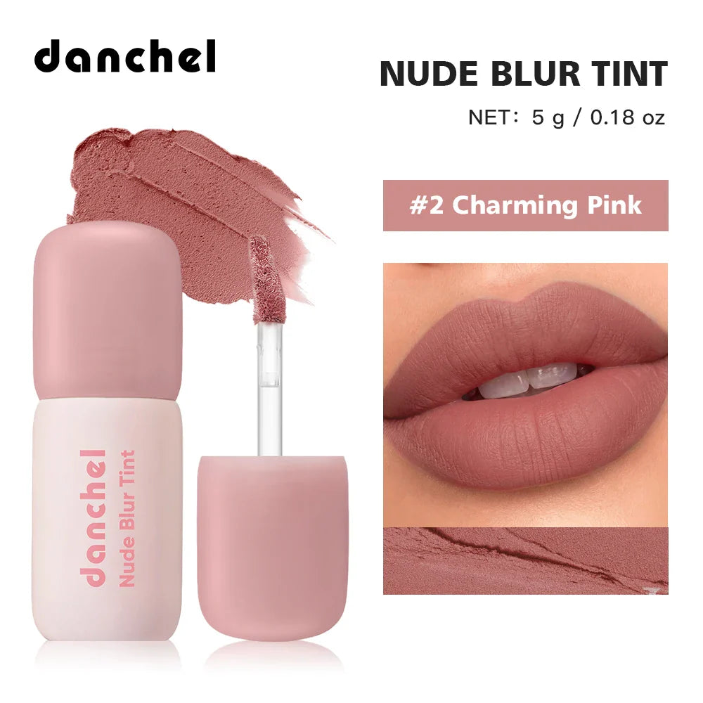 Danchel Nude Blur Tint – 2-in-1 Matte Lip & Cheek Blush
