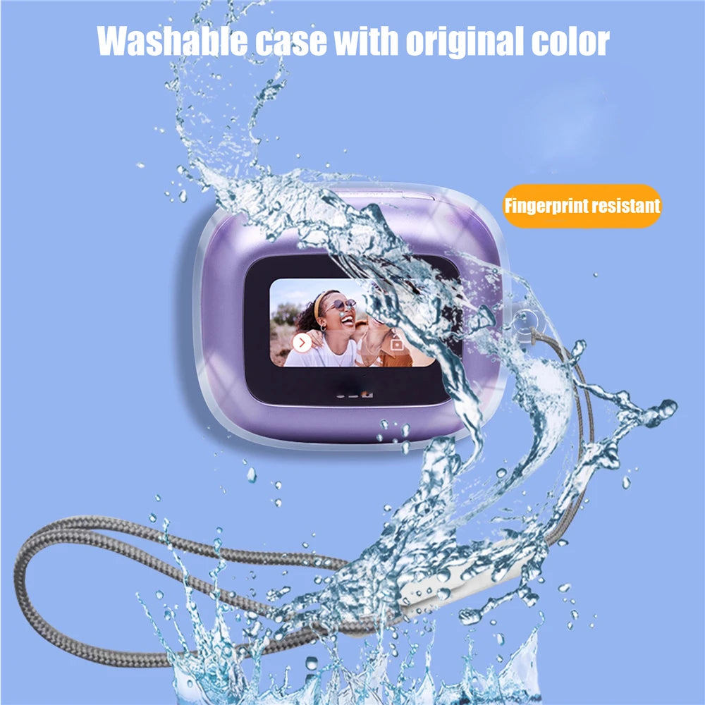 For JBL Live Buds3 Shell TPU Dazzling Color Bean Case Shockproof Shell Protective Cover Peaceful Pleasures Health and Wellness