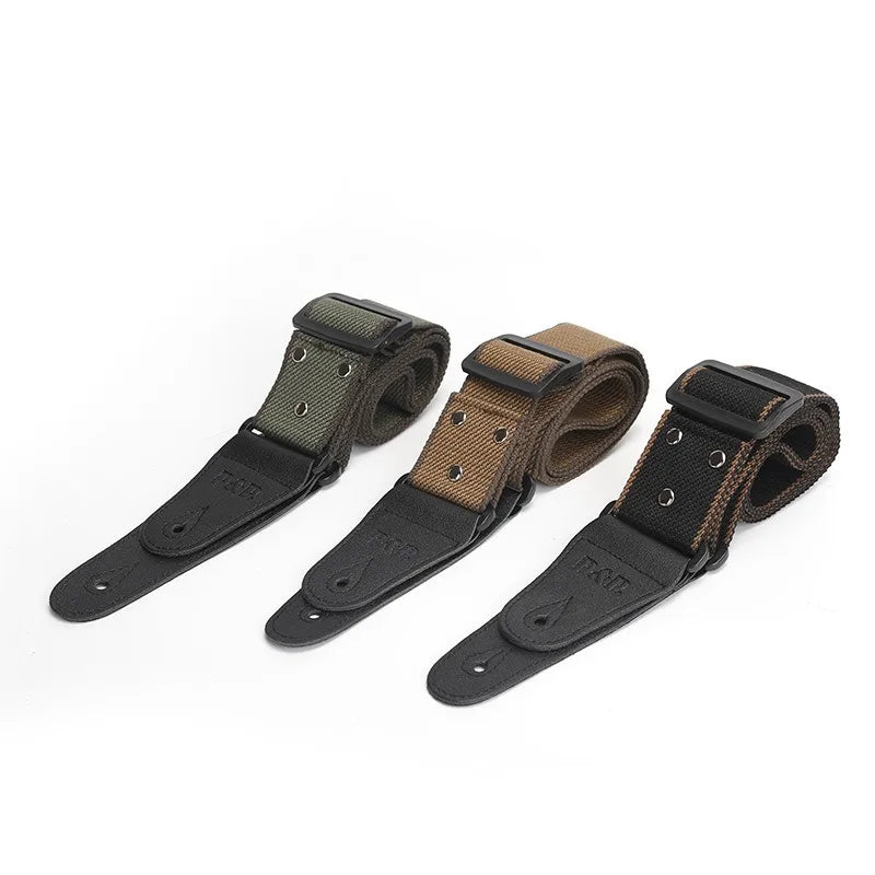 Adjustable Pure Cottonguitar Strap Forguitar Bassguitar Parts