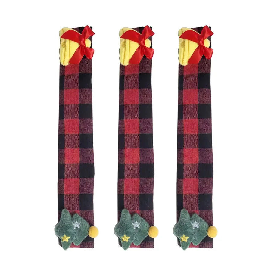 Christmas Fridge Handle Covers | 3D Holiday Designs, 8-Pack