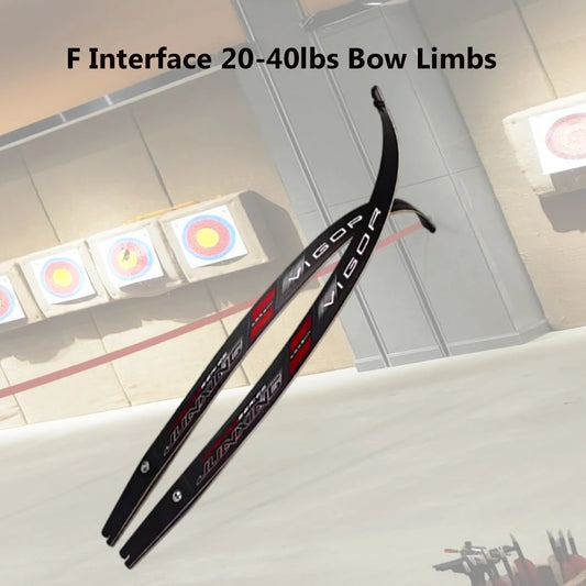 JUNXING Archery Bow Limb Universal F Interface 20-40lbs Professional Peaceful Pleasures Health and Wellness 20lbs