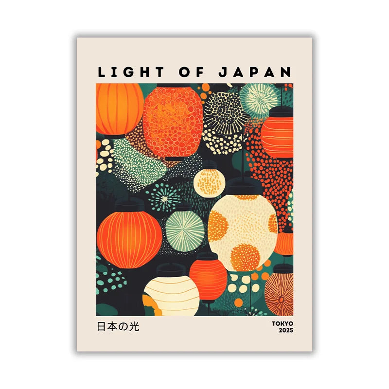 Japanese Ukiyo-e Style Fuji Mountain Cranes Cherry Blossom Canvas Print Poster Vintage Japandi Art Prints Wall Art Home Decor Peaceful Pleasures Health and Wellness VA1730 55x75cm