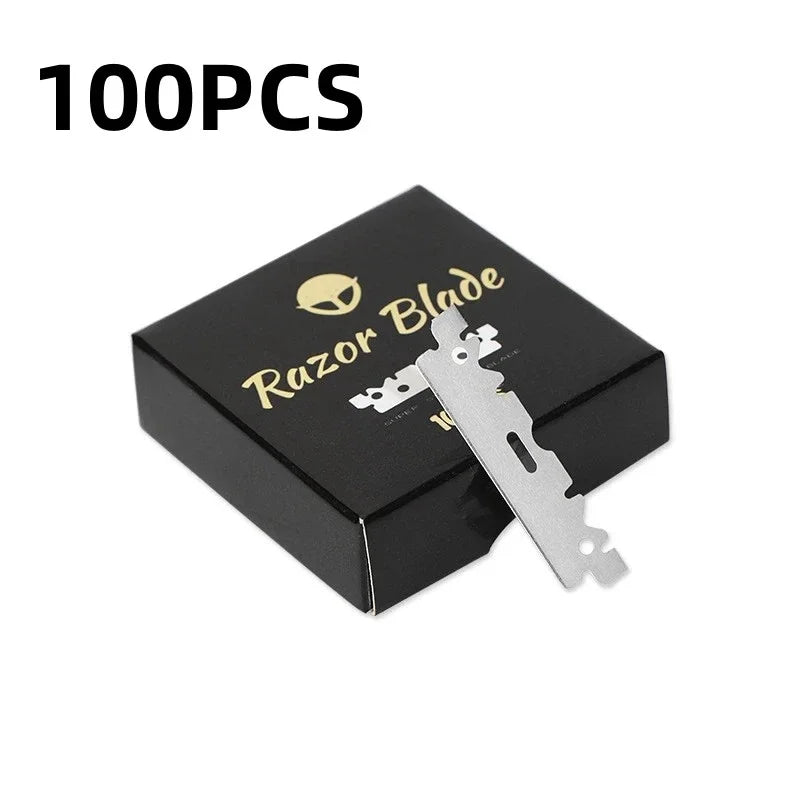Single-Sided Stainless Steel Razor Blades 30/50/100 Pack