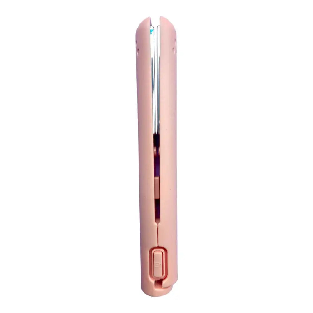 2-in-1 Mini Hair Straightener & Curler | Portable Travel Tool