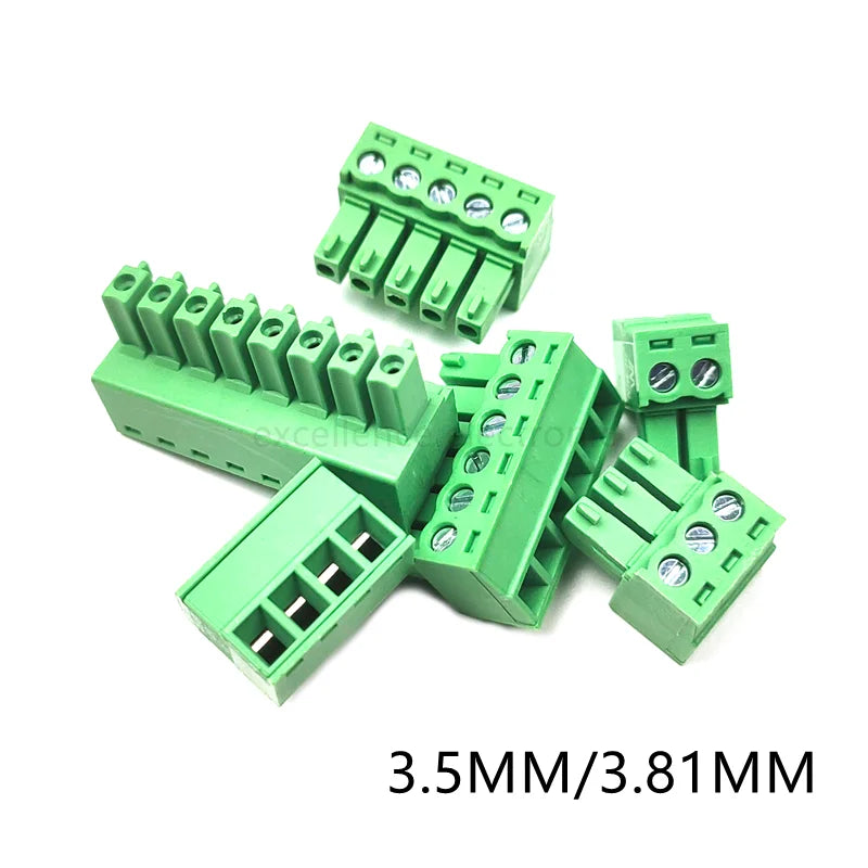 10Pcs 15EDG 3.5MM 3.81MM PCB Screw Terminal Block Connector PLUG PIN HEADER SOCKET 2/3/4/5/6/7/8/9/10/12P 3.5/3.81 KF2EDGK Peaceful Pleasures Health and Wellness 8P 3.81mm