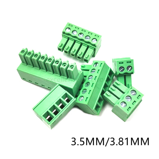 10Pcs 15EDG 3.5MM 3.81MM PCB Screw Terminal Block Connector PLUG PIN HEADER SOCKET 2/3/4/5/6/7/8/9/10/12P 3.5/3.81 KF2EDGK Peaceful Pleasures Health and Wellness 8P 3.81mm