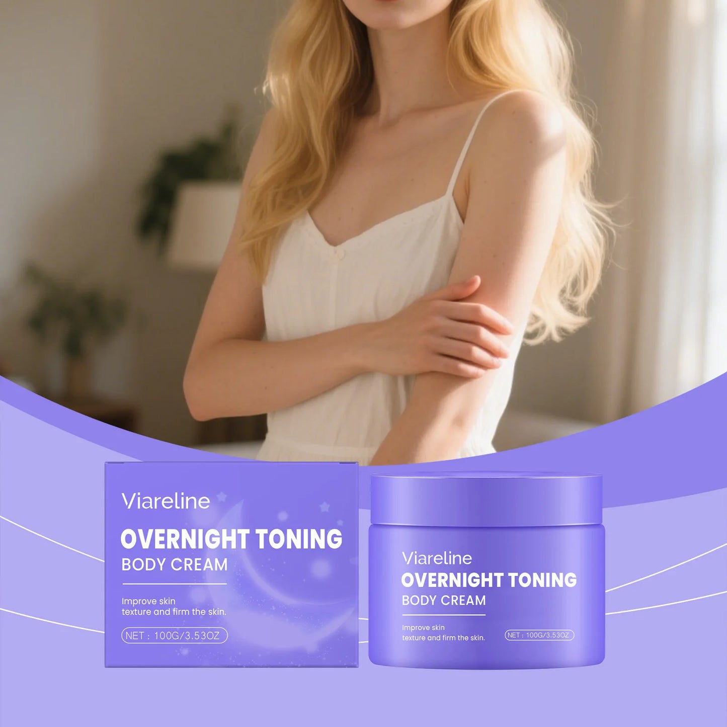 Viareline Overnight Firming Body Cream – Toning & Moisturizing