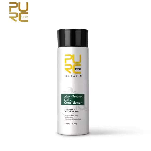 PURC Keratin Treatment Shampoo Conditioner Hair Straightening Products Smoothing Repairing Hair Mask Curly Hair Straighten Care Peaceful Pleasures Health and Wellness Daily Conditioner