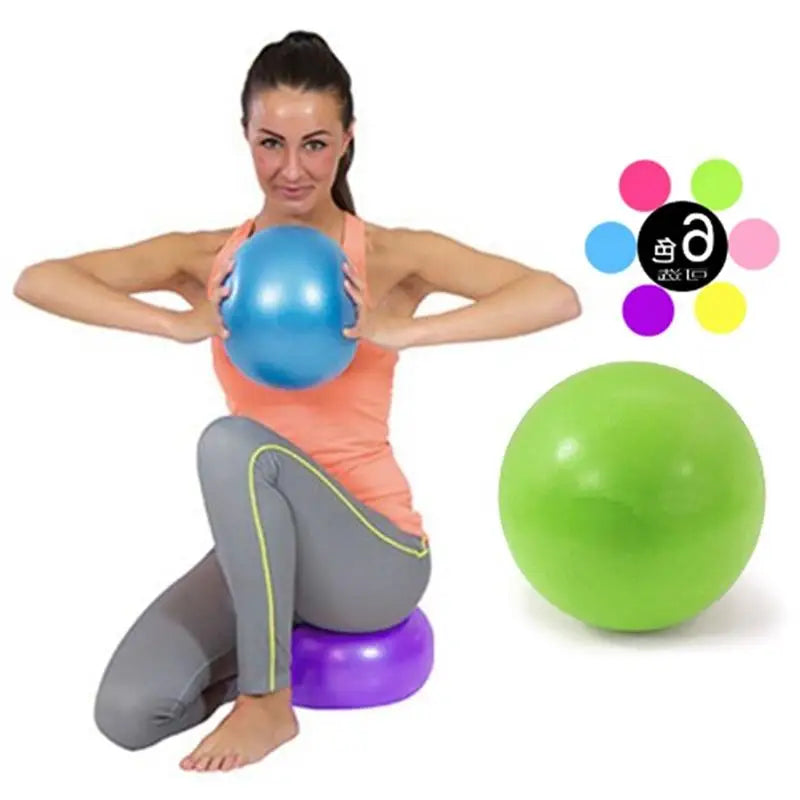 Matte Explosion Proof Mini Yoga Ball 25cm Pilates Ball Inflatable Gymnastics Ball Fitness Balls Gym Fitness Tools Peaceful Pleasures Health and Wellness