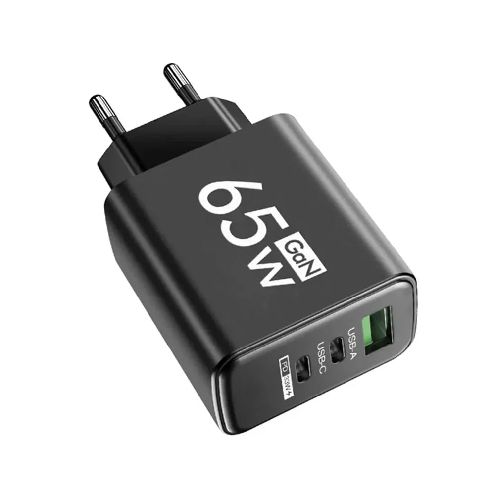 65W GaN USB-C Fast Charger | PD & QC | iPhone Samsung