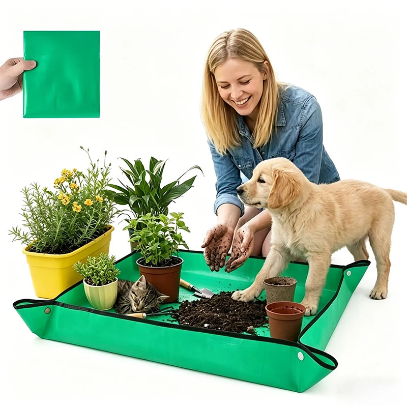 Waterproof Repotting Mat – Potting Tray for Plants & Succulents Plant Repotting Mat Peaceful Pleasures Health and Wellness