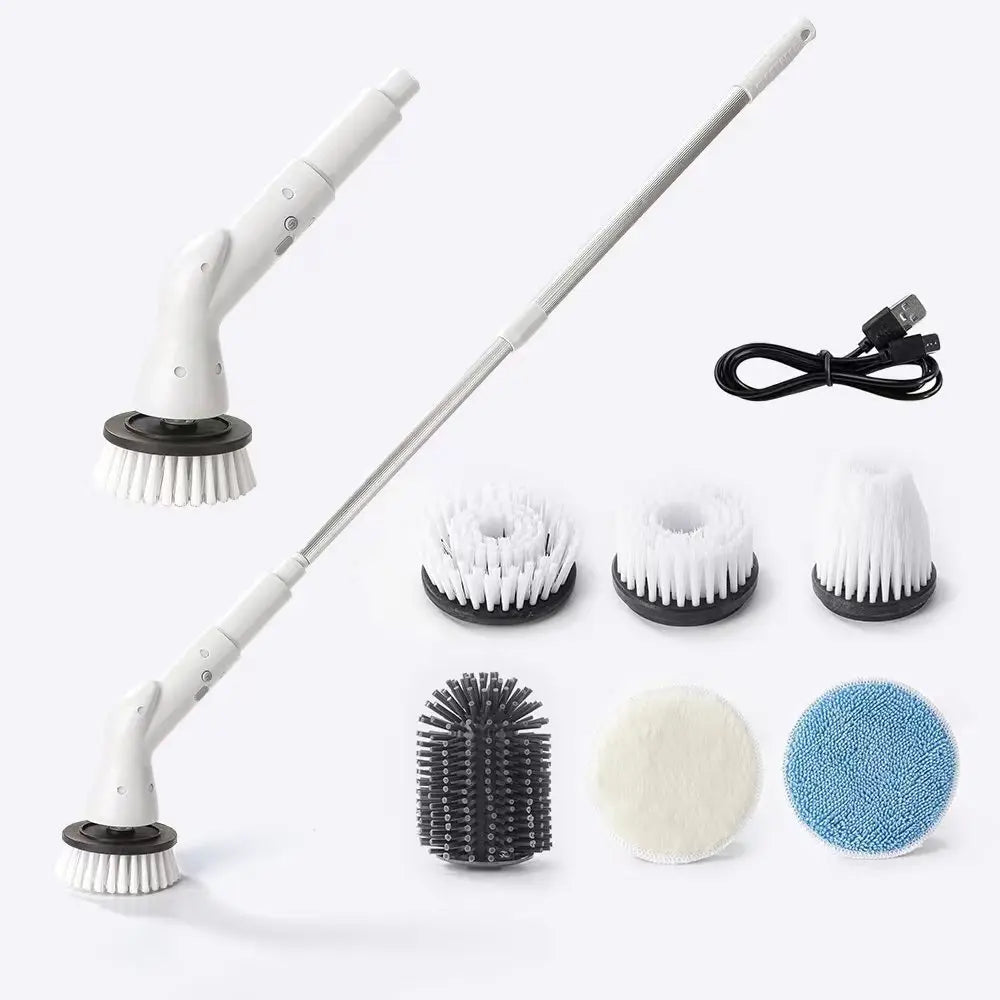 6-in-1 Cordless Electric Spin Scrubber – Kitchen & Bathroom