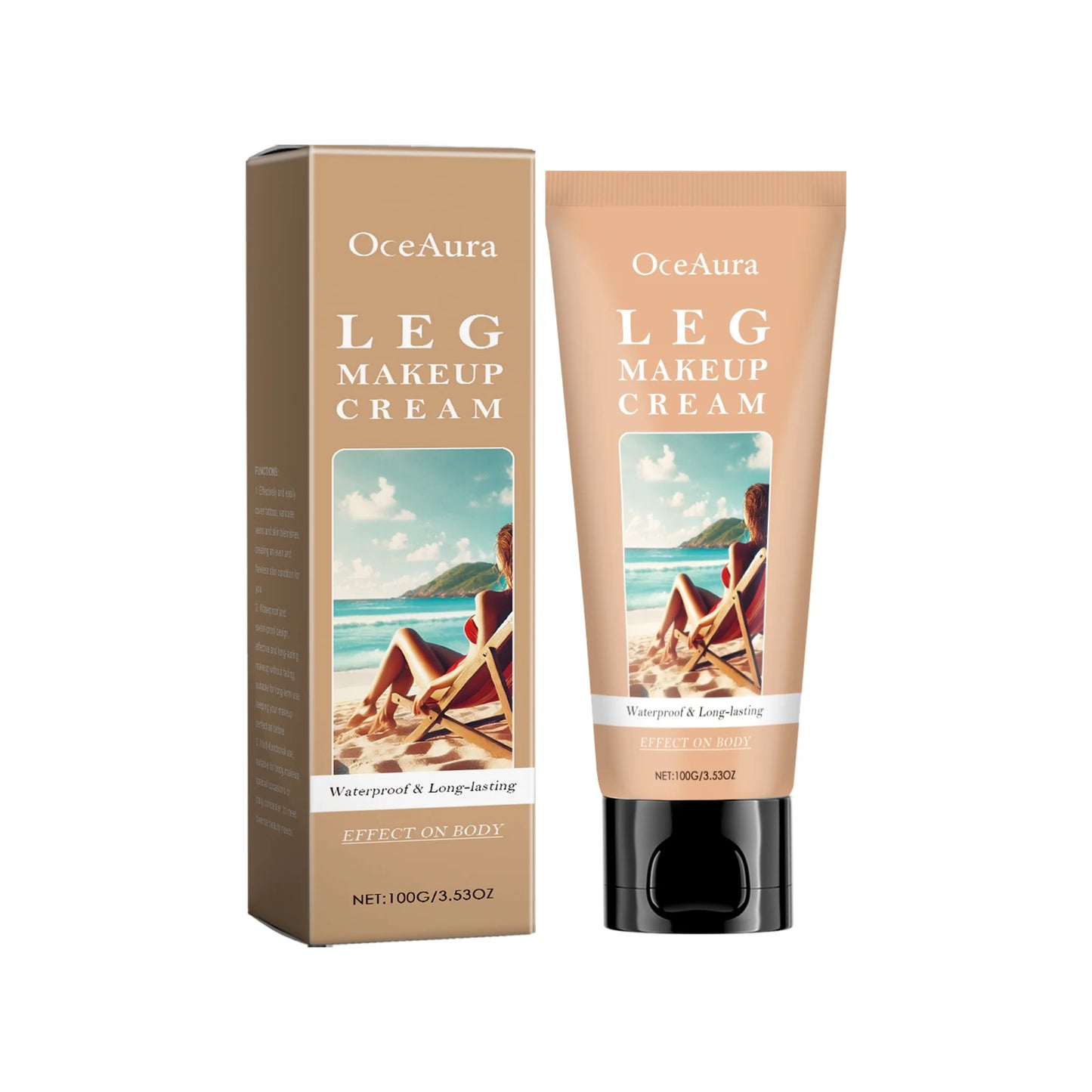 OceAura Body Tanning Cream 3 Shades – Concealer & Bronzer 100g