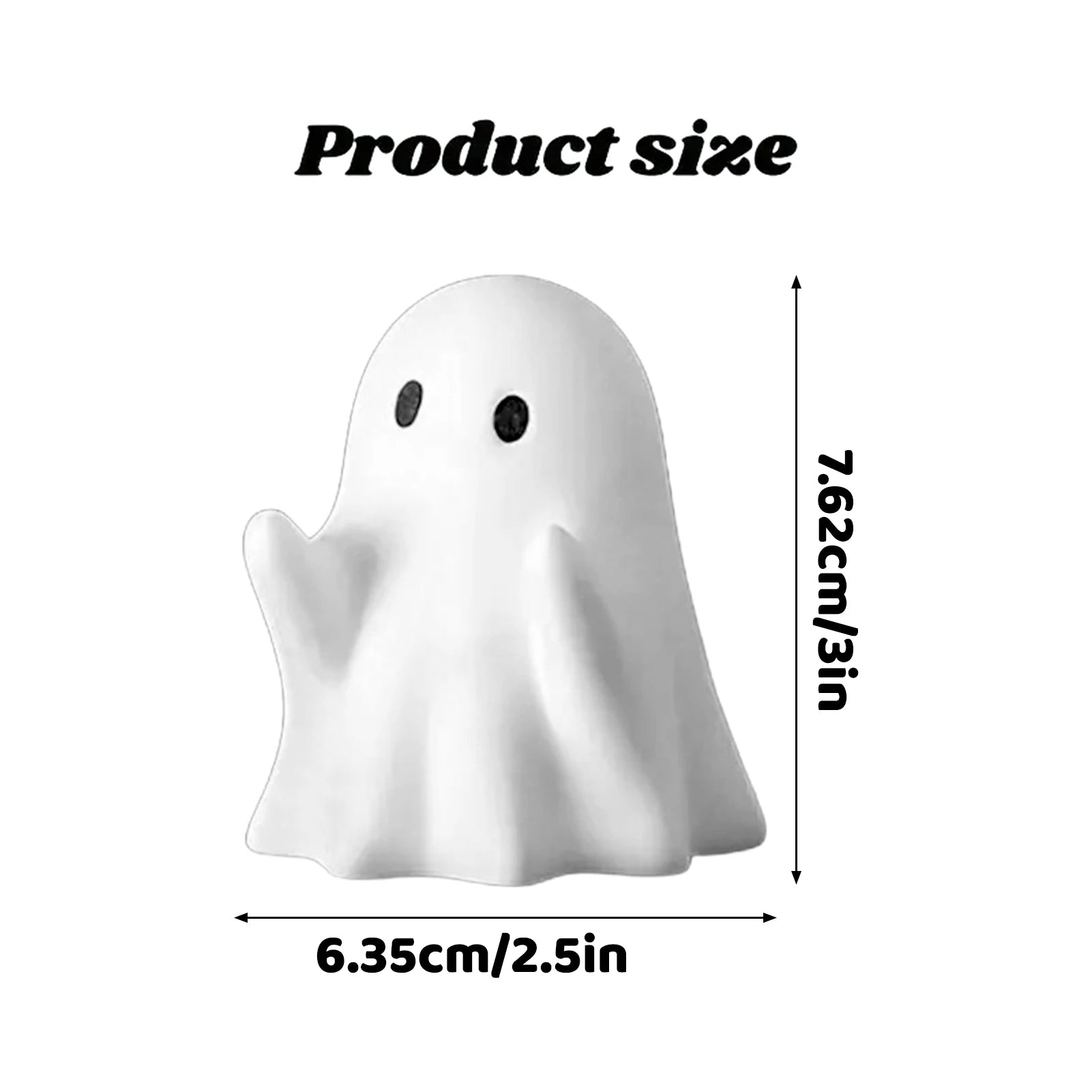 Funny Ghost Pen Holder Spooky Ghost Figurine Design Pencil Holder for Desk Organizer Accessory Gifts for Families Friends Peaceful Pleasures Health and Wellness