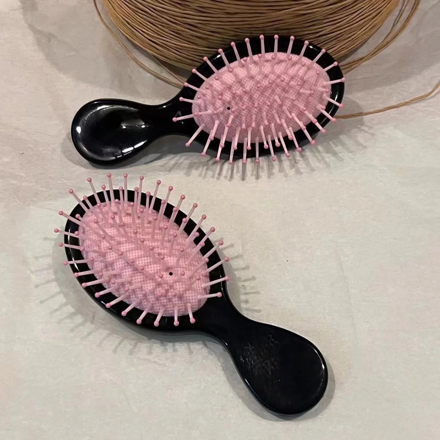 Mini Folding Air Cushion Detangler Hair Brush & Scalp Massager Detangler Hair Brush Peaceful Pleasures Health and Wellness