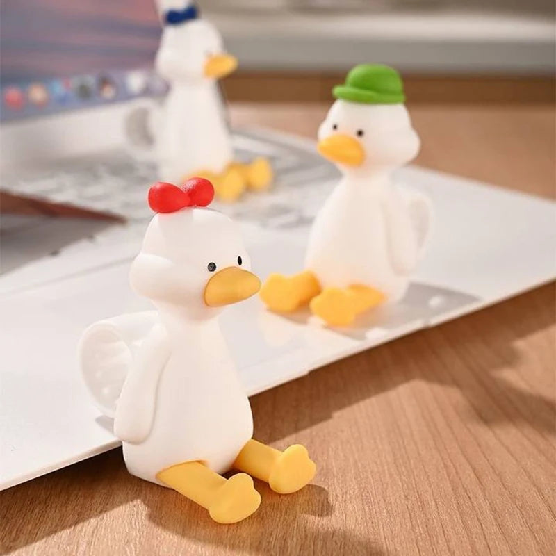 New Bear Duck Punch-free Door Anti-collision Pad Room Bathroom Door Handle Silicone Silent Protection Pad Door Handle Cover Peaceful Pleasures Health and Wellness