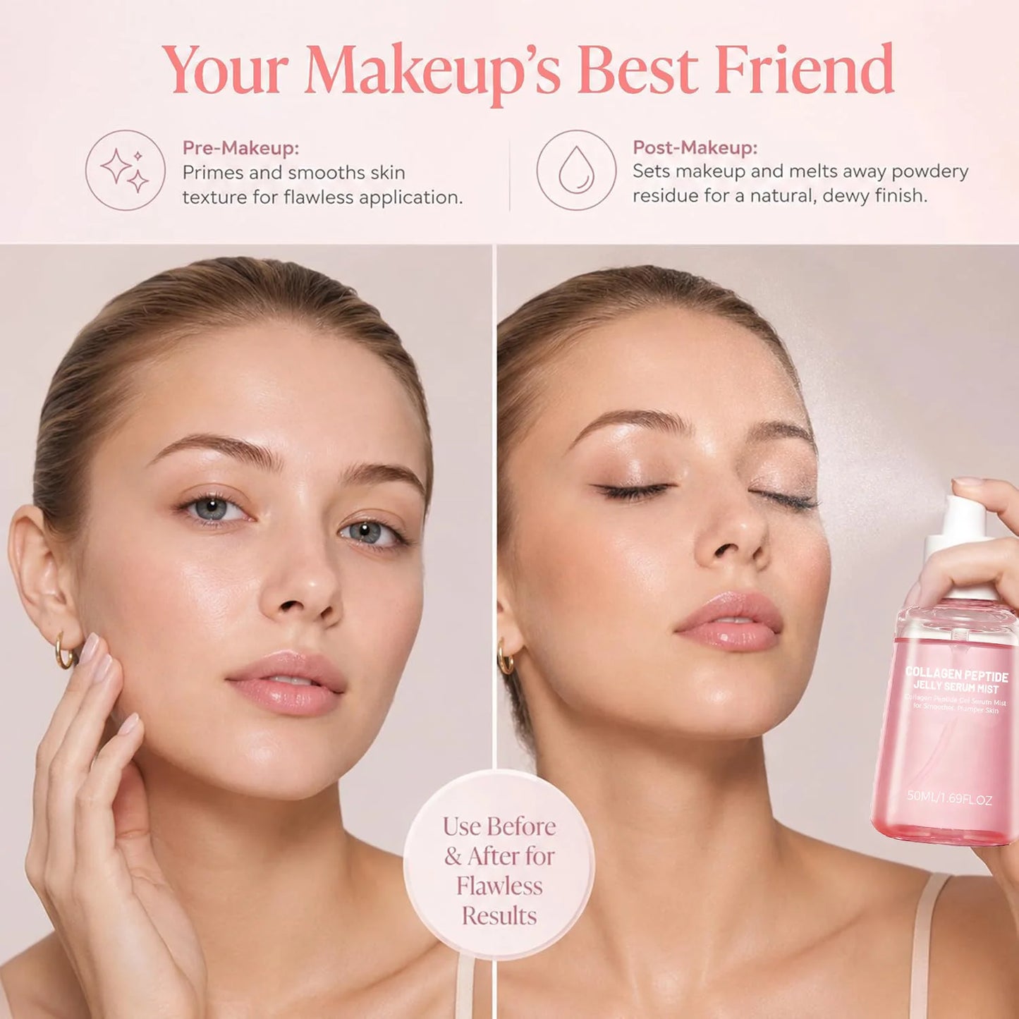Collagen Peptides Jelly Serum Mist – Hydrating Face Spray