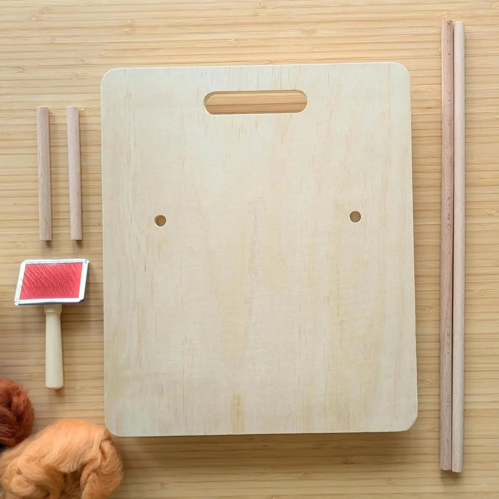 Wool Carding Board Hand Wool Carders Fiber Blending Mat for Wool Felting Making Rolags Fiber Mixing Preparation DIY Craft Tools Peaceful Pleasures Health and Wellness