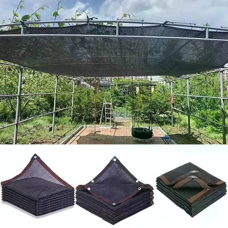 Black HDPE Sun Shade Net – UV Blocking Garden & Patio Cover