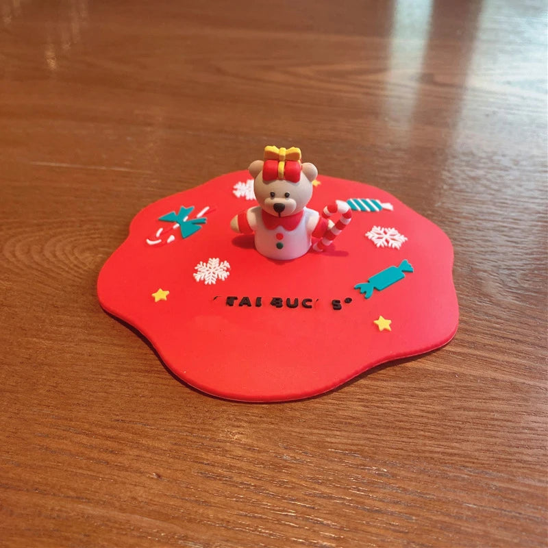 Cute Cartoon Silicone Cup Cover – BPA-Free Universal Lid