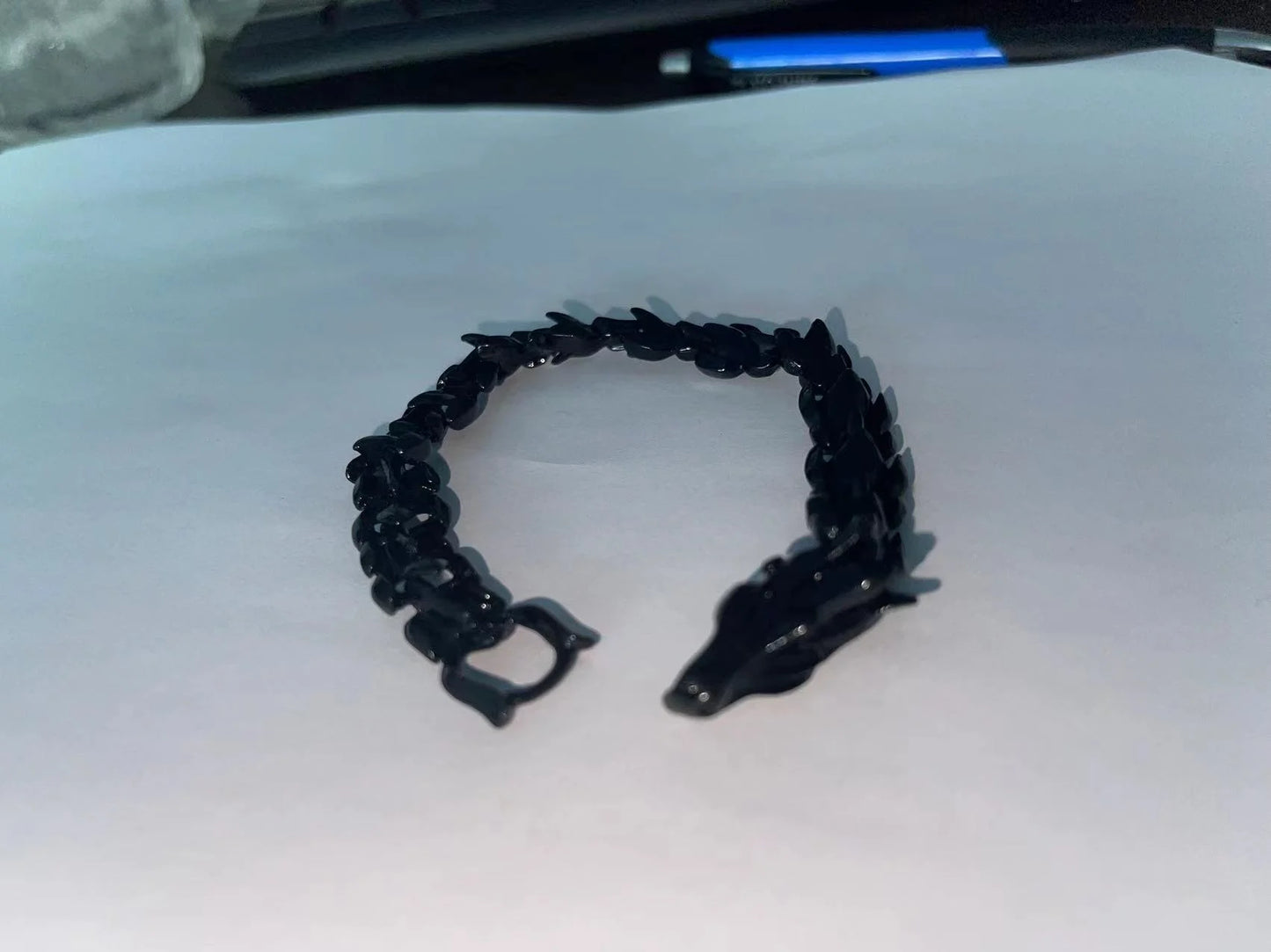 Retro Dragon Head Men's Bracelet | Punk Dragon Scale Charm