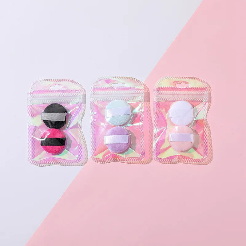Crystal Velvet Finger Puff Set for Foundation & Eye Shadow 3/4/6Pcs