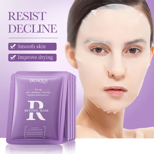 BIOAQUA Retinol Face Mask – Anti-Aging, Moisturizing, Acne Care Anti-Aging Face Mask Peaceful Pleasures Health and Wellness